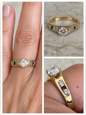 Michael Hill Jewellers 14K Gold Diamond Engagement Ring .50 TCW